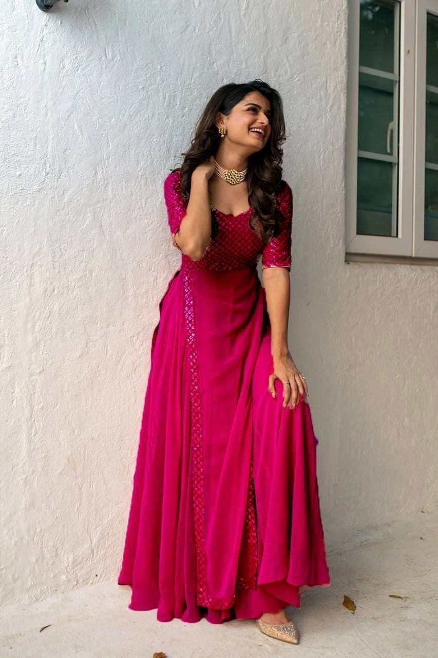 Elegant Floor Length Designer Anarkali Salwar For Wedding Wear